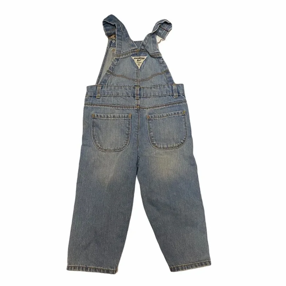 OshKosh Toddler denim overalls size 24 Months
